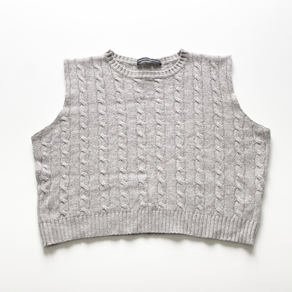Brandy Melville Cable Knit Sweater Vest